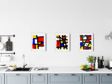 Load image into Gallery viewer, Mondrion Baby triptych (3 Piece)