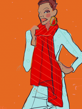 Load image into Gallery viewer, Red Scarf